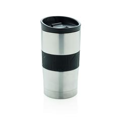 Vue Mug double paroi en acier de couleur gris| Krokrodeal