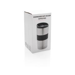 Vue Mug double paroi en acier de couleur gris| Krokrodeal