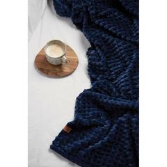 Vue VINGA Couverture en rPET GRS Branson de couleur bleu| Krokrodeal
