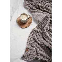 Vue VINGA Couverture en rPET GRS Branson de couleur gris| Krokrodeal