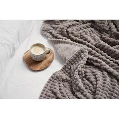 Vue VINGA Couverture en rPET GRS Branson de couleur gris| Krokrodeal