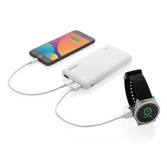Vue Batterie de Secours Philips Ultra Fine 10,000mAh de couleur blanc| Krokrodeal