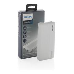 Vue Batterie de Secours Philips Ultra Fine 10,000mAh de couleur blanc| Krokrodeal