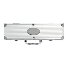 Vue Set de 3 pcs pour barbecue en coffret aluminium de couleur gris| Krokrodeal
