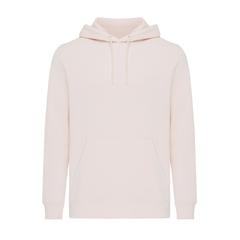 Vue Sweater à capuche léger en coton recyclé Iqoniq Rila de couleur rose| Krokrodeal