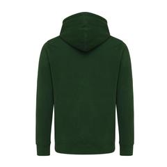 Vue Sweater à capuche léger en coton recyclé Iqoniq Rila de couleur vert| Krokrodeal