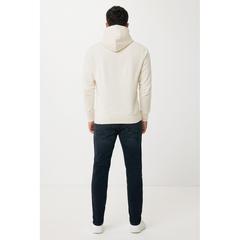Vue Sweater à capuche léger en coton recyclé Iqoniq Rila de couleur beige| Krokrodeal