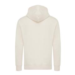 Vue Sweater à capuche léger en coton recyclé Iqoniq Rila de couleur beige| Krokrodeal