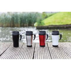 Vue Mug en acier inoxydable de couleur gris| Krokrodeal
