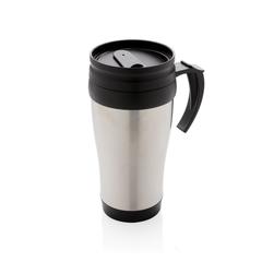 Vue Mug en acier inoxydable de couleur gris| Krokrodeal