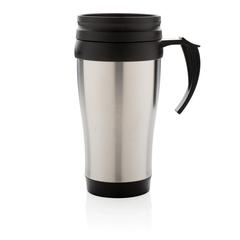 Vue Mug en acier inoxydable de couleur gris| Krokrodeal