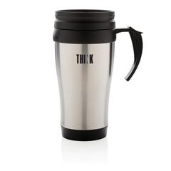Vue Mug en acier inoxydable de couleur gris| Krokrodeal
