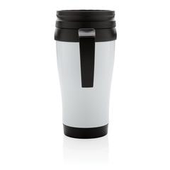 Vue Mug en acier inoxydable de couleur blanc| Krokrodeal