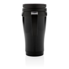 Vue Mug en acier inoxydable de couleur noir| Krokrodeal