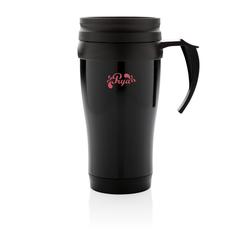 Vue Mug en acier inoxydable de couleur noir| Krokrodeal