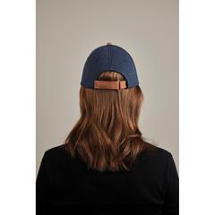 Vue VINGA Casquette en toile AWARE™ Bosler de couleur bleu| Krokrodeal