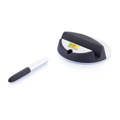 Vue Support à tablette avec stylet Chef de couleur gris| Krokrodeal