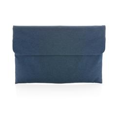 Vue Pochette ordinateur 15.6" à fermeture magnétique de couleur bleu| Krokrodeal