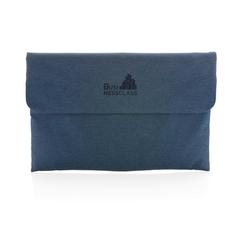Vue Pochette ordinateur 15.6" à fermeture magnétique de couleur bleu| Krokrodeal