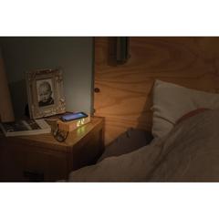 Vue Réveil en bambou avec chargeur sans fil 5W de couleur marron| Krokrodeal
