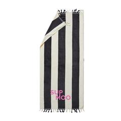 Vue VINGA Drap de bain Valmer de couleur noir| Krokrodeal