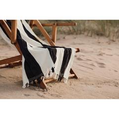 Vue VINGA Drap de bain Valmer de couleur noir| Krokrodeal