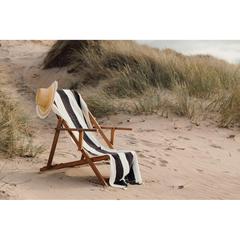 Vue VINGA Drap de bain Valmer de couleur noir| Krokrodeal