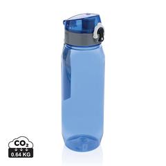 Vue Bouteille d'eau étanche 800ml en PET recyclé RCS Yide de couleur bleu| Krokrodeal