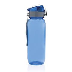 Vue Bouteille d'eau étanche 800ml en PET recyclé RCS Yide de couleur bleu| Krokrodeal