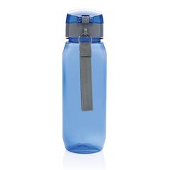 Vue Bouteille d'eau étanche 800ml en PET recyclé RCS Yide de couleur bleu| Krokrodeal