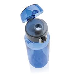 Vue Bouteille d'eau étanche 800ml en PET recyclé RCS Yide de couleur bleu| Krokrodeal