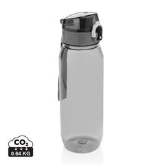 Vue Bouteille d'eau étanche 800ml en PET recyclé RCS Yide de couleur noir| Krokrodeal