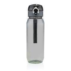 Vue Bouteille d'eau étanche 800ml en PET recyclé RCS Yide de couleur noir| Krokrodeal