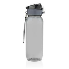 Vue Bouteille d'eau étanche 800ml en PET recyclé RCS Yide de couleur noir| Krokrodeal