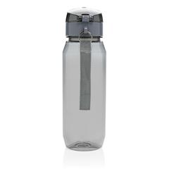 Vue Bouteille d'eau étanche 800ml en PET recyclé RCS Yide de couleur noir| Krokrodeal