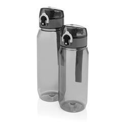 Vue Bouteille d'eau étanche 800ml en PET recyclé RCS Yide de couleur noir| Krokrodeal