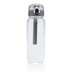 Vue Bouteille d'eau étanche 800ml en PET recyclé RCS Yide de couleur translucide| Krokrodeal