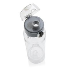Vue Bouteille d'eau étanche 800ml en PET recyclé RCS Yide de couleur translucide| Krokrodeal