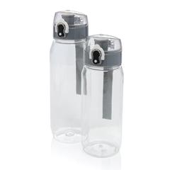 Vue Bouteille d'eau étanche 800ml en PET recyclé RCS Yide de couleur translucide| Krokrodeal