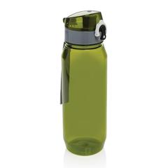 Vue Bouteille d'eau étanche 800ml en PET recyclé RCS Yide de couleur vert| Krokrodeal