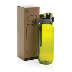 Vue Bouteille d'eau étanche 800ml en PET recyclé RCS Yide de couleur vert| Krokrodeal