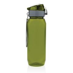Vue Bouteille d'eau étanche 800ml en PET recyclé RCS Yide de couleur vert| Krokrodeal