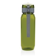 Vue Bouteille d'eau étanche 800ml en PET recyclé RCS Yide de couleur vert| Krokrodeal