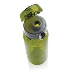 Vue Bouteille d'eau étanche 800ml en PET recyclé RCS Yide de couleur vert| Krokrodeal