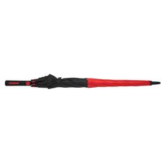 Vue Parapluie tempête 27" en rPET ouverture auto Impact AWARE™ de couleur rouge| Krokrodeal