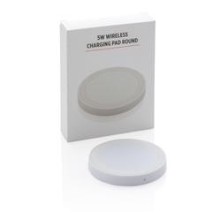 Vue Chargeur à induction 5W rond de couleur blanc| Krokrodeal