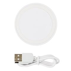 Vue Chargeur à induction 5W rond de couleur blanc| Krokrodeal