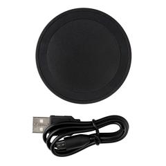 Vue Chargeur à induction 5W rond de couleur noir| Krokrodeal