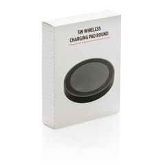 Vue Chargeur à induction 5W rond de couleur noir| Krokrodeal
