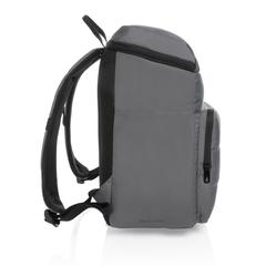 Vue Sac à dos isotherme Impact en rPET AWARE™ de couleur gris| Krokrodeal
